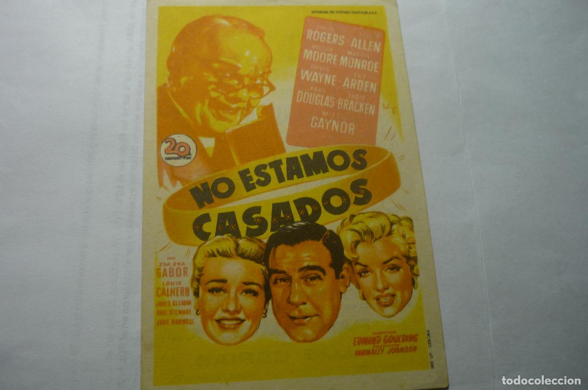 Cine: programa no estamos casados.-marilyn monroe - Foto 1