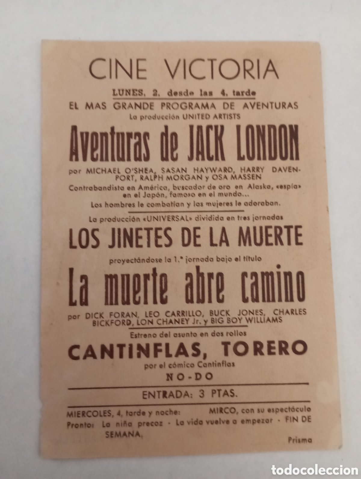 Cine: Programa cine aventuras de Jack London cine victoria - Foto 2