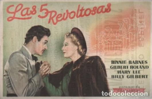 Cine: PROGRAMA DE CINE: LAS 5 REVOLTOSAS PC-10358 - Foto 1