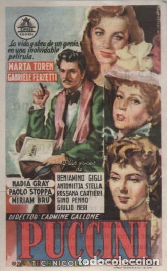 Cine: PROGRAMA DE CINE: PUCCINI PC-10367 - Foto 1