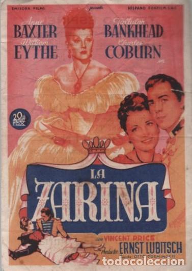 Cine: PROGRAMA DE CINE: LA ZARINA PC-10370 - Foto 1