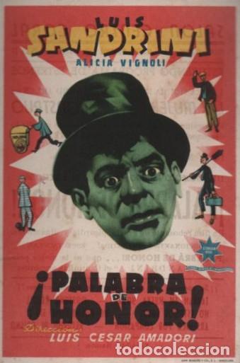 Cine: PROGRAMA DE CINE: &iexcl;PALABRA DE HONOR! PC-10375 - Foto 1