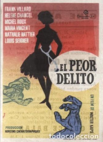 Cine: PROGRAMA DE CINE: EL PEOR DELITO PC-10382 - Foto 1