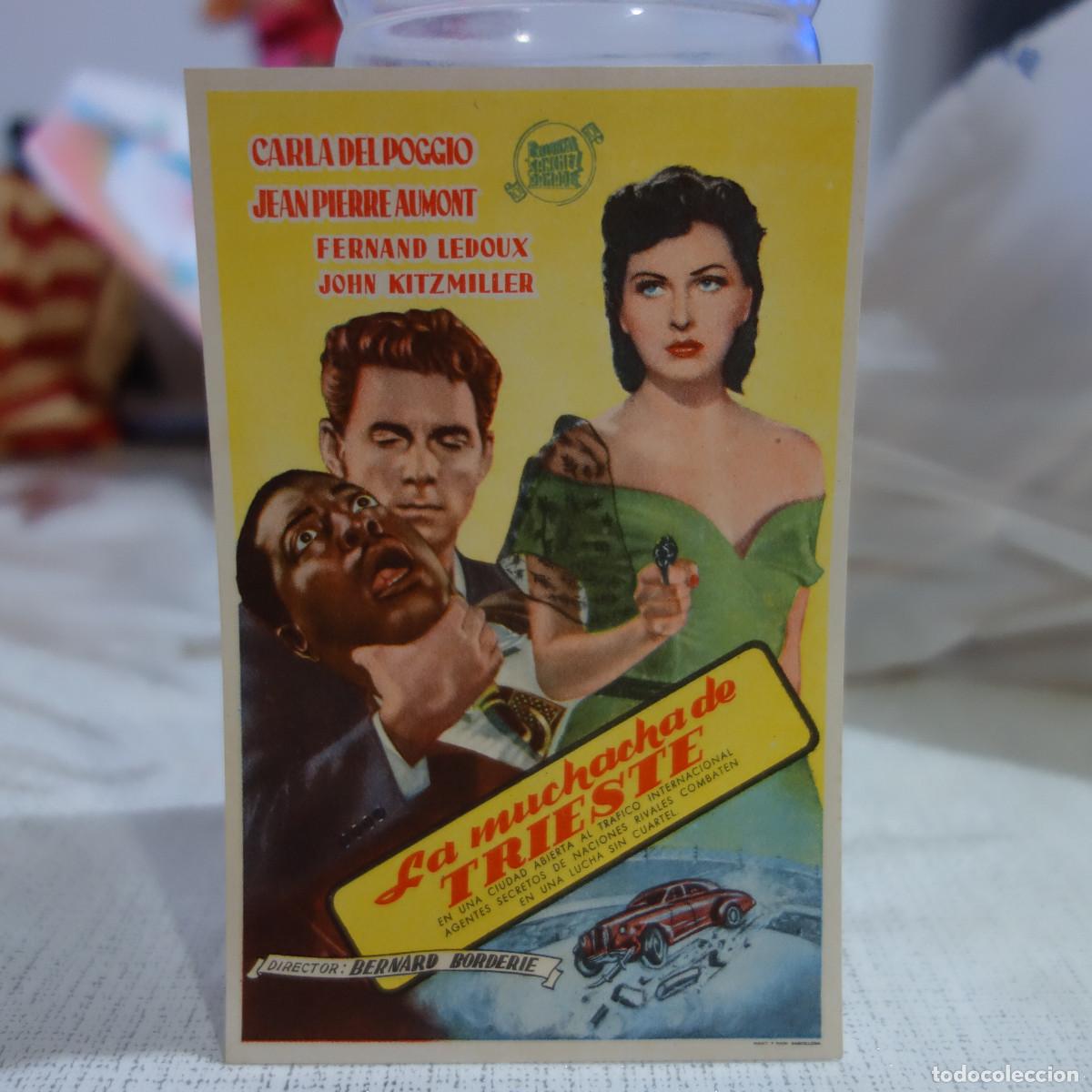 Cine: FOLLETO DE MANO LA MUCHACHA DE TRIESTE - Foto 1