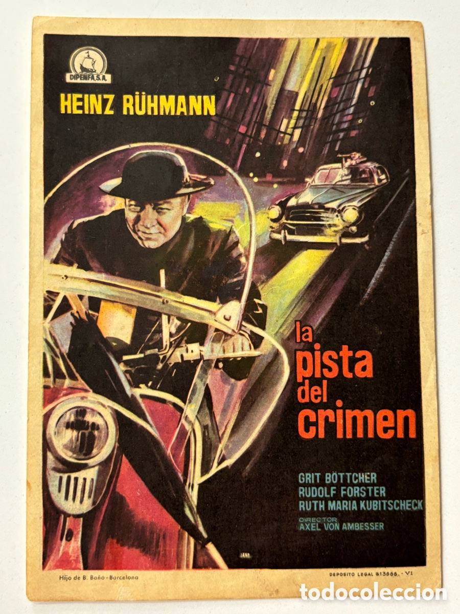 Cine: Programa la pista del crimen Heinz Ruhmann A14 - Foto 1