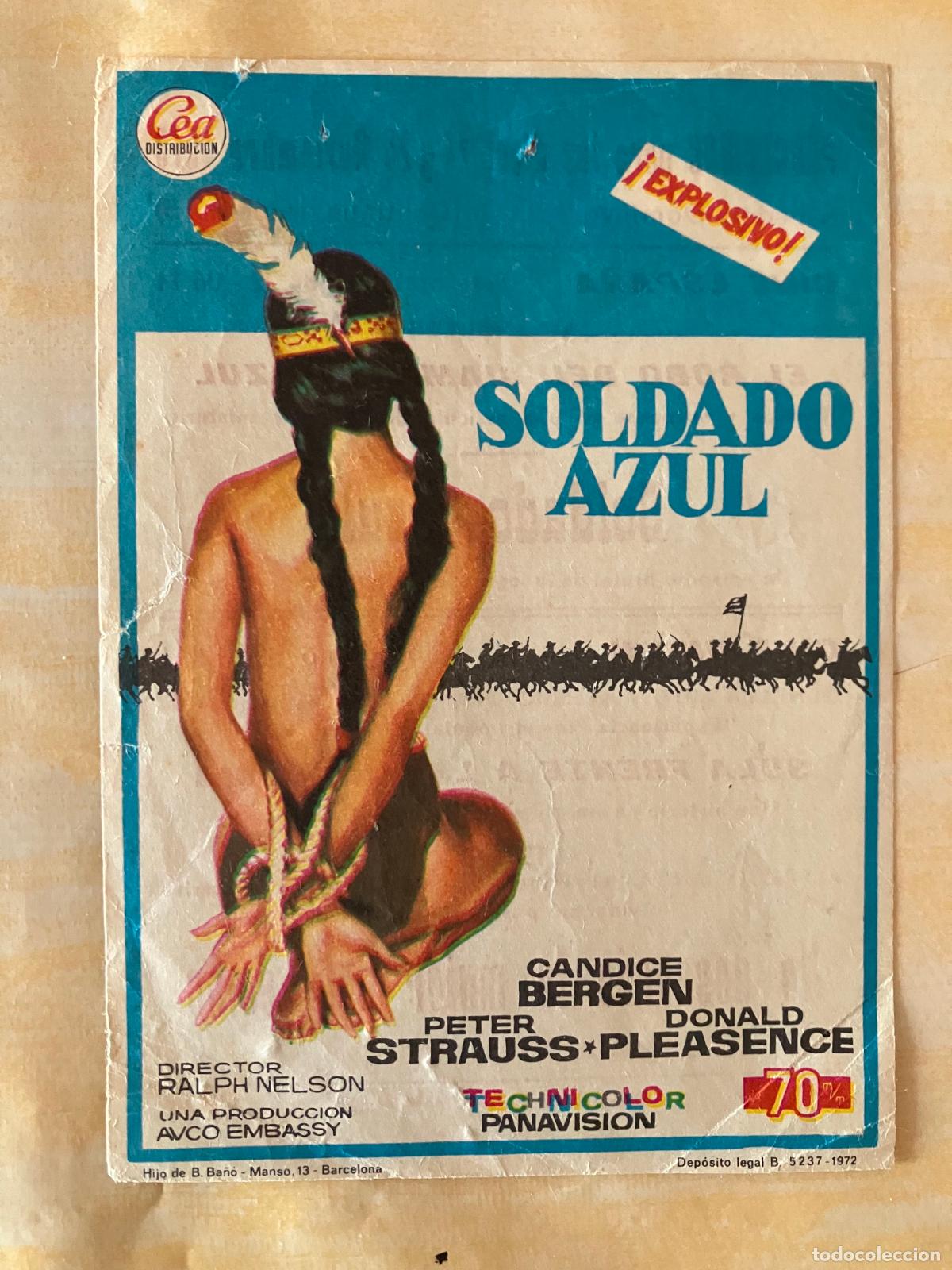 Cine: Soldado azul - Programa de cine Masnou C/P 1973 - Foto 1