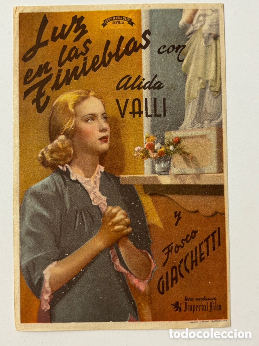 Cine: Programa luz en las tinieblas alida valli A14 - Foto 1