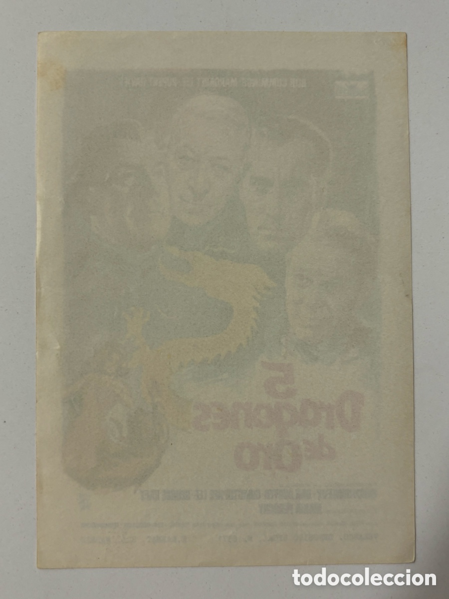 Cine: Programa 5 dragones de oro Bob Cummings A14 - Foto 2