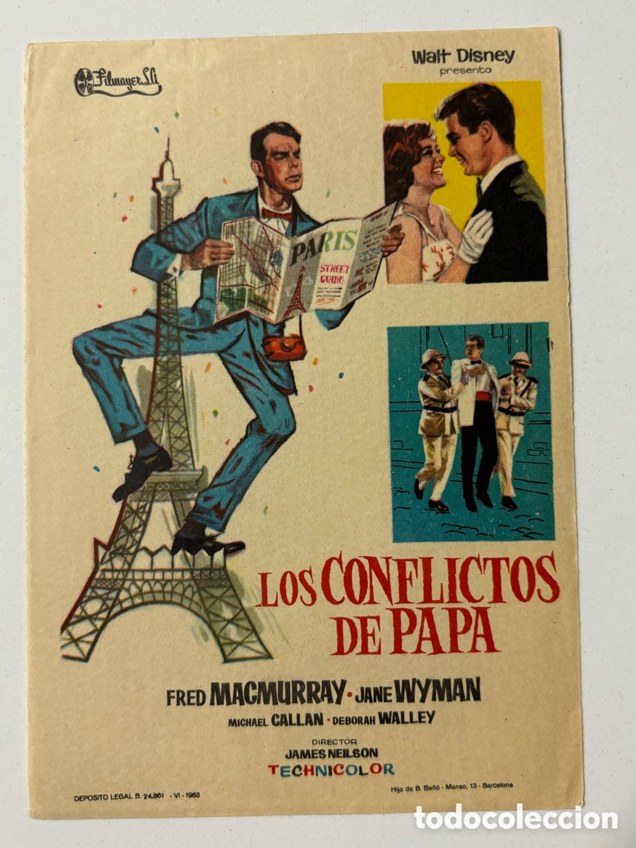 Cine: Programa Walt Disney los conflictos de pap&aacute; Fred MacMurray A14 - Foto 1