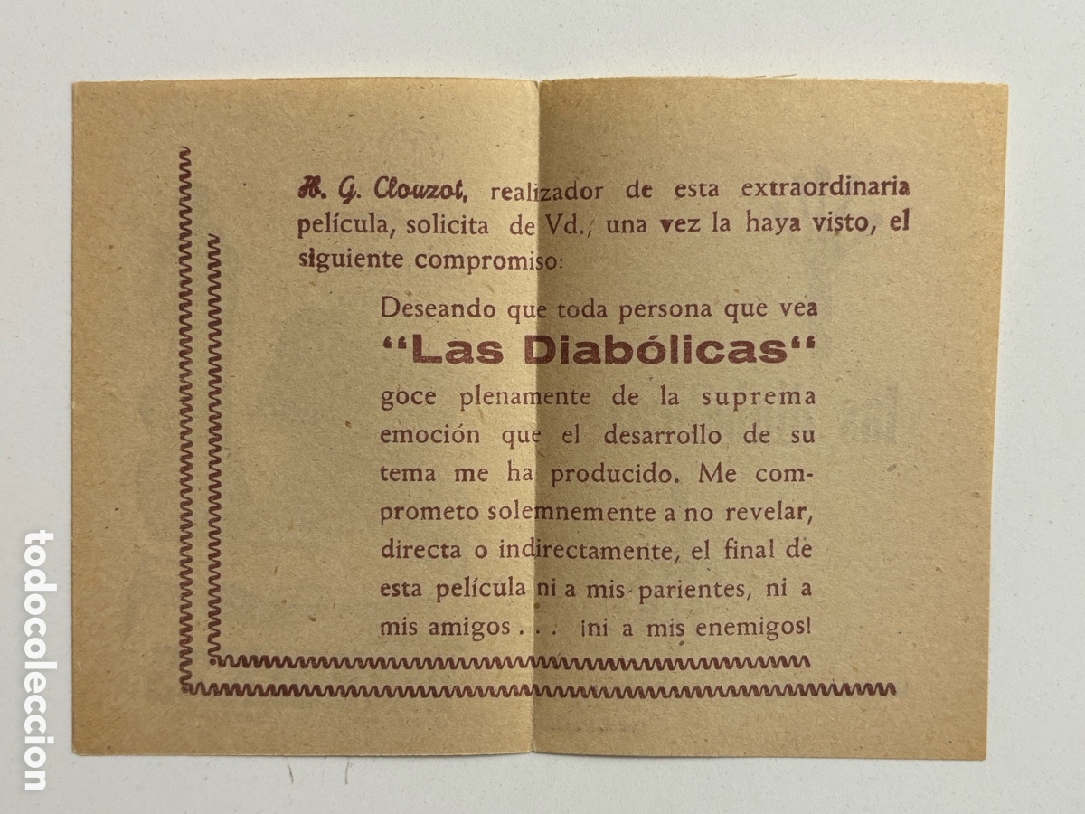 Cine: Programa las diab&oacute;licas simone signoret A14 - Foto 2