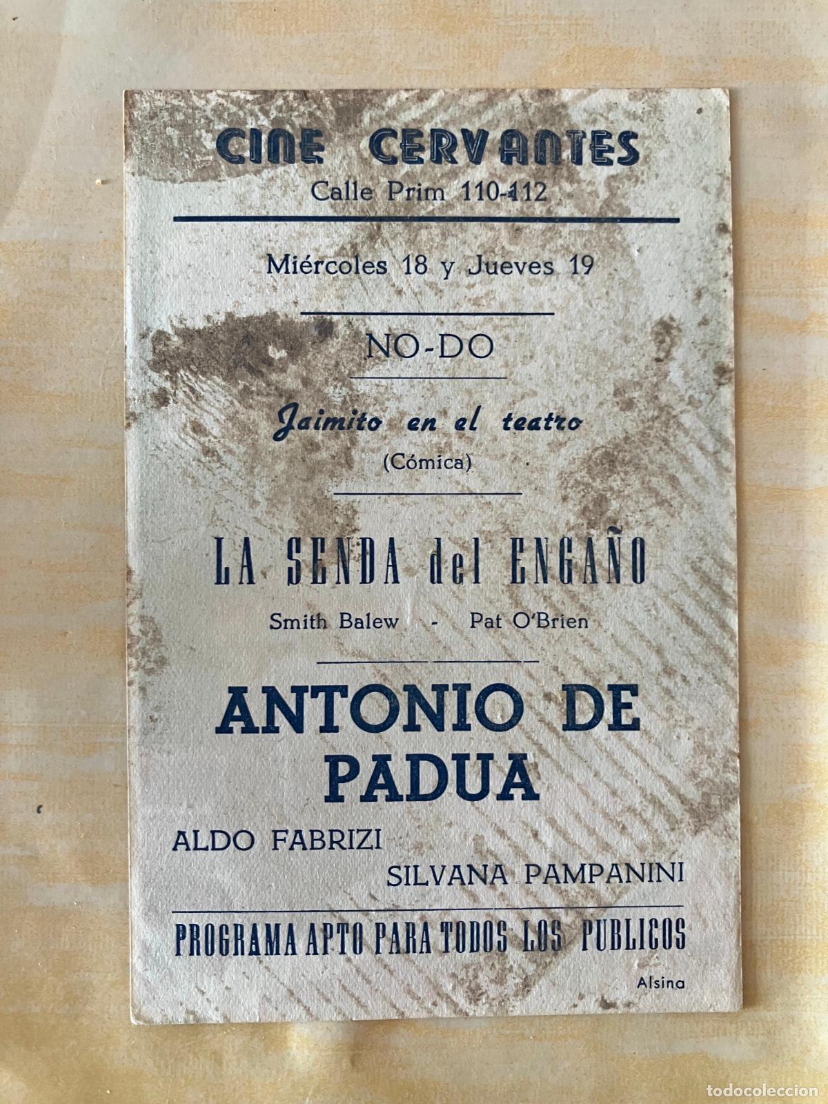 Cine: Antonio de Padua - Programa de cine - C/P Badalona - Foto 2