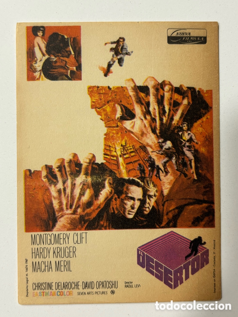 Cine: Programa el desertor montgomery clift A14 - Foto 1