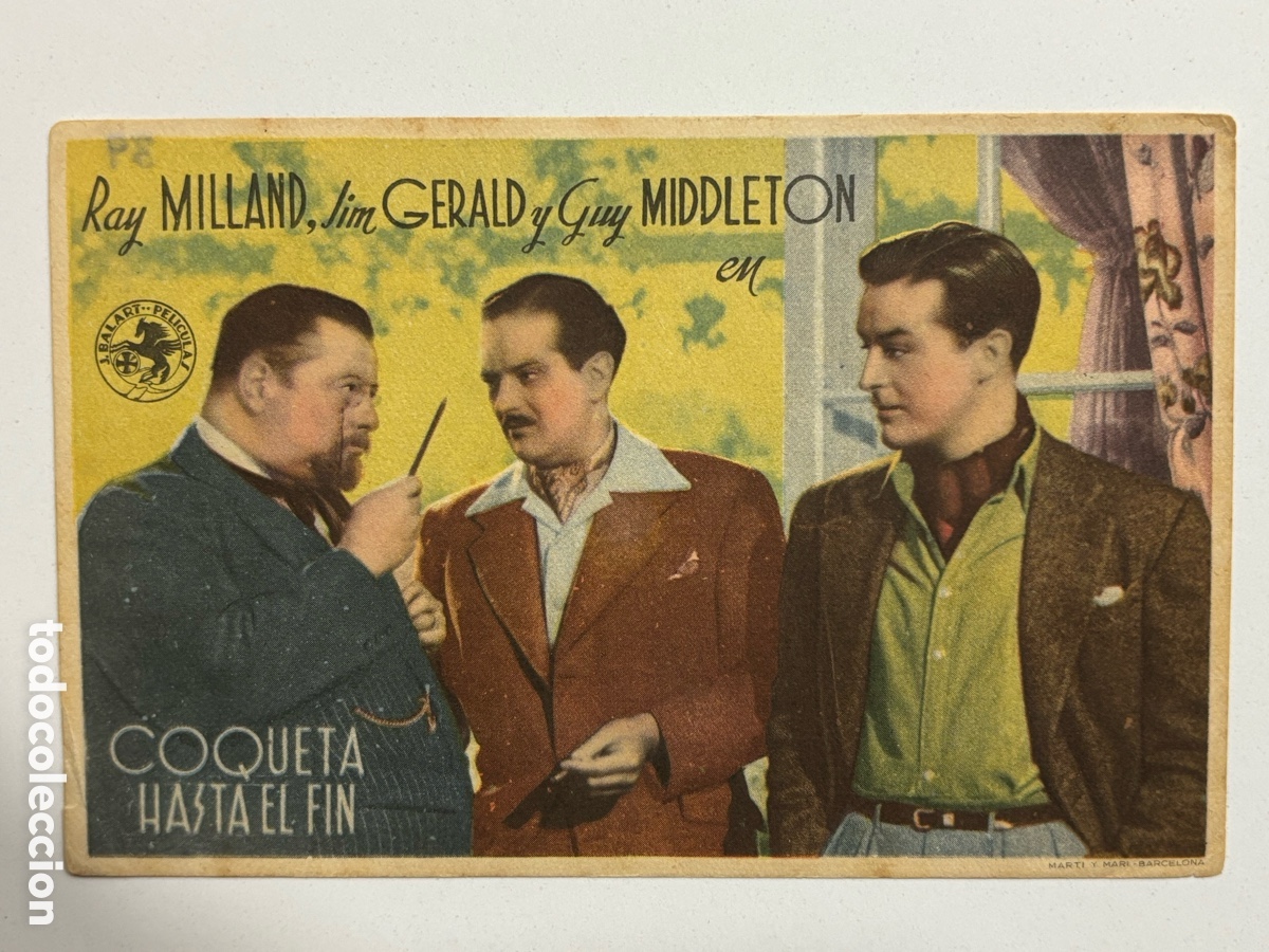 Cine: Programa coqueta hasta el fin Ray Milland A14 - Foto 1