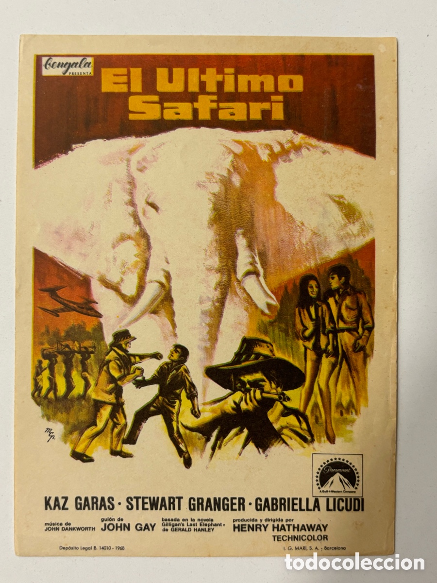 Cine: Programa el &uacute;ltimo safari stewart granger A14G - Foto 1