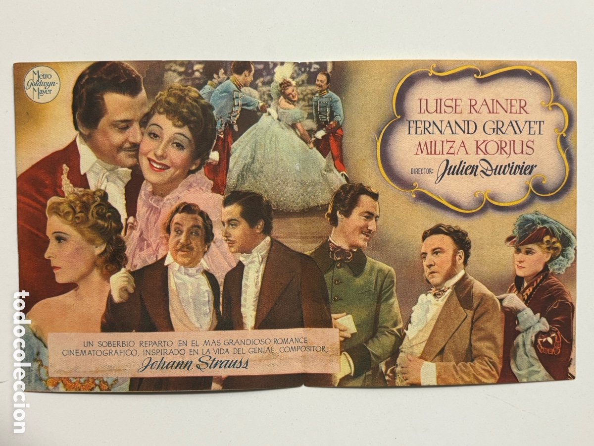 Cine: Programa el gran vals luise rainer con publicidad A14G - Foto 2