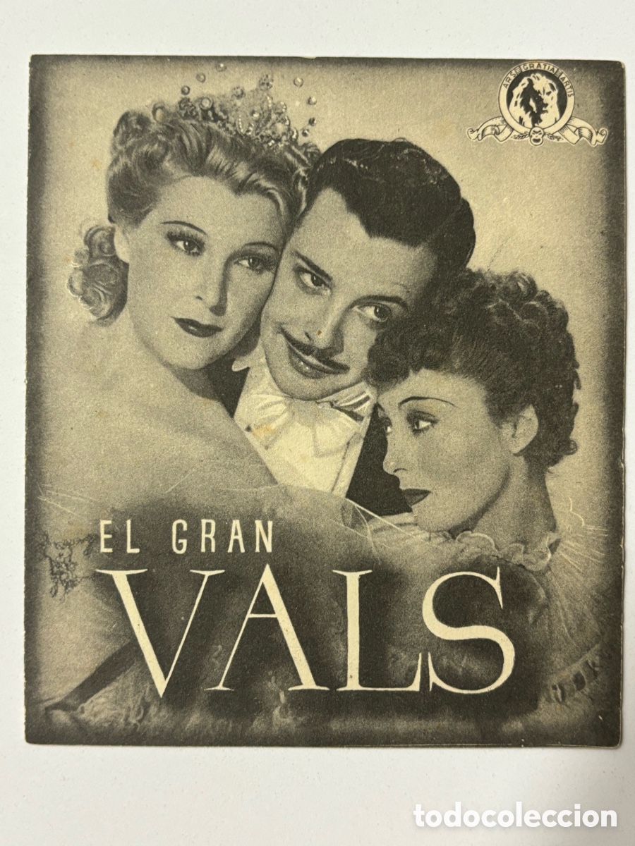 Cine: Programa el gran vals luise rainer con publicidad A14G - Foto 1