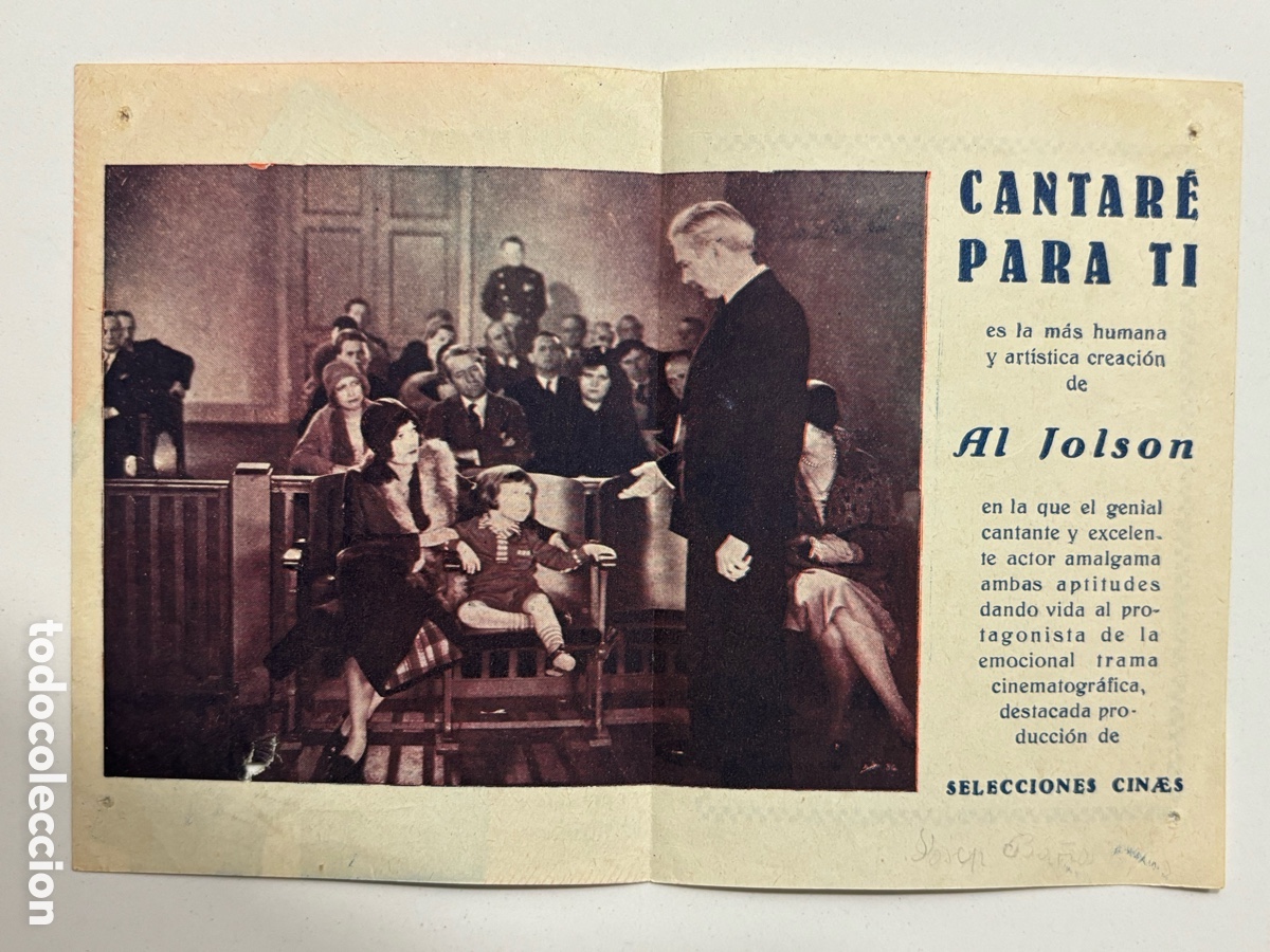 Cine: Programa cantar&eacute; para ti al jolson A14 - Foto 2