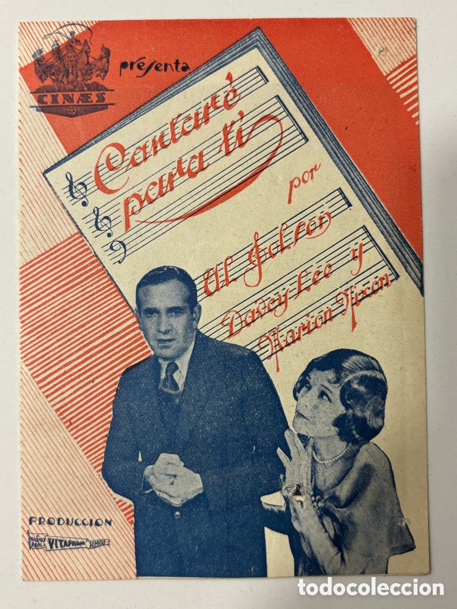 Cine: Programa cantar&eacute; para ti al jolson A14 - Foto 1