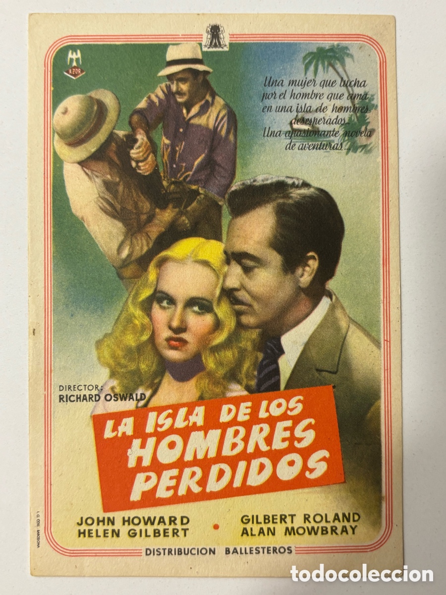 Cine: Programa la isla de los hombres perdidos john howard A14 - Foto 1