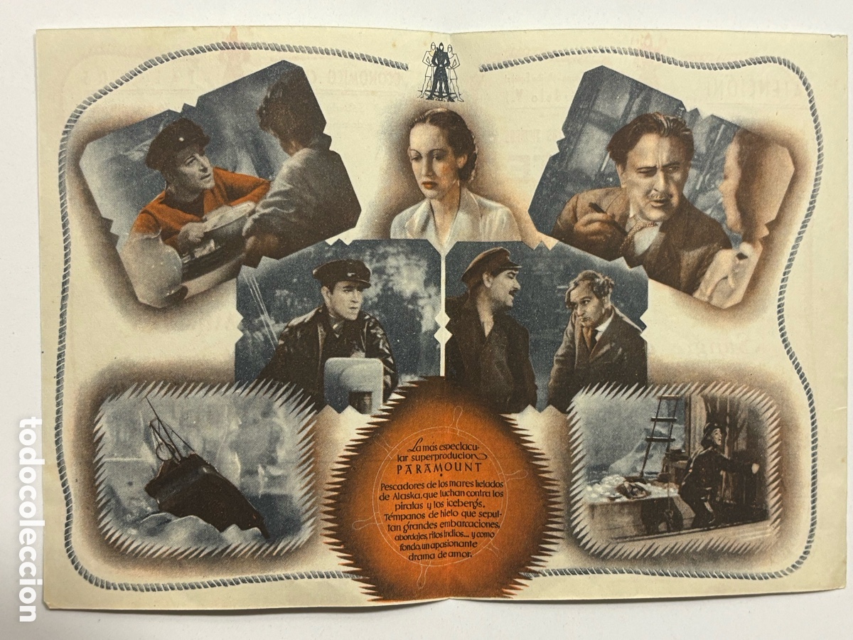 Cine: Programa lobos del norte George Raft con publicidad A14 - Foto 2
