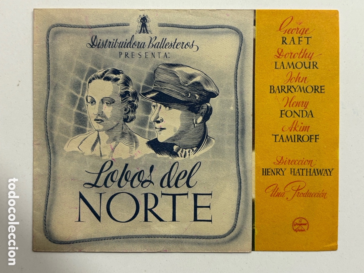 Cine: Programa lobos del norte George Raft A14 - Foto 1