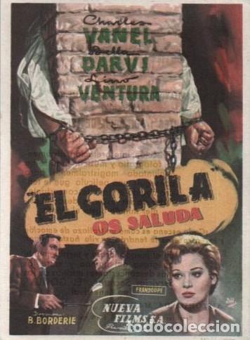 Cine: PROGRAMA DE CINE: EL GORILA OS SALUDA PC-10400 - Foto 1