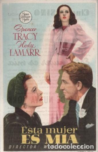 Cine: PROGRAMA DE CINE: ESTA MUJER ES MIA PC-10414 - Foto 1