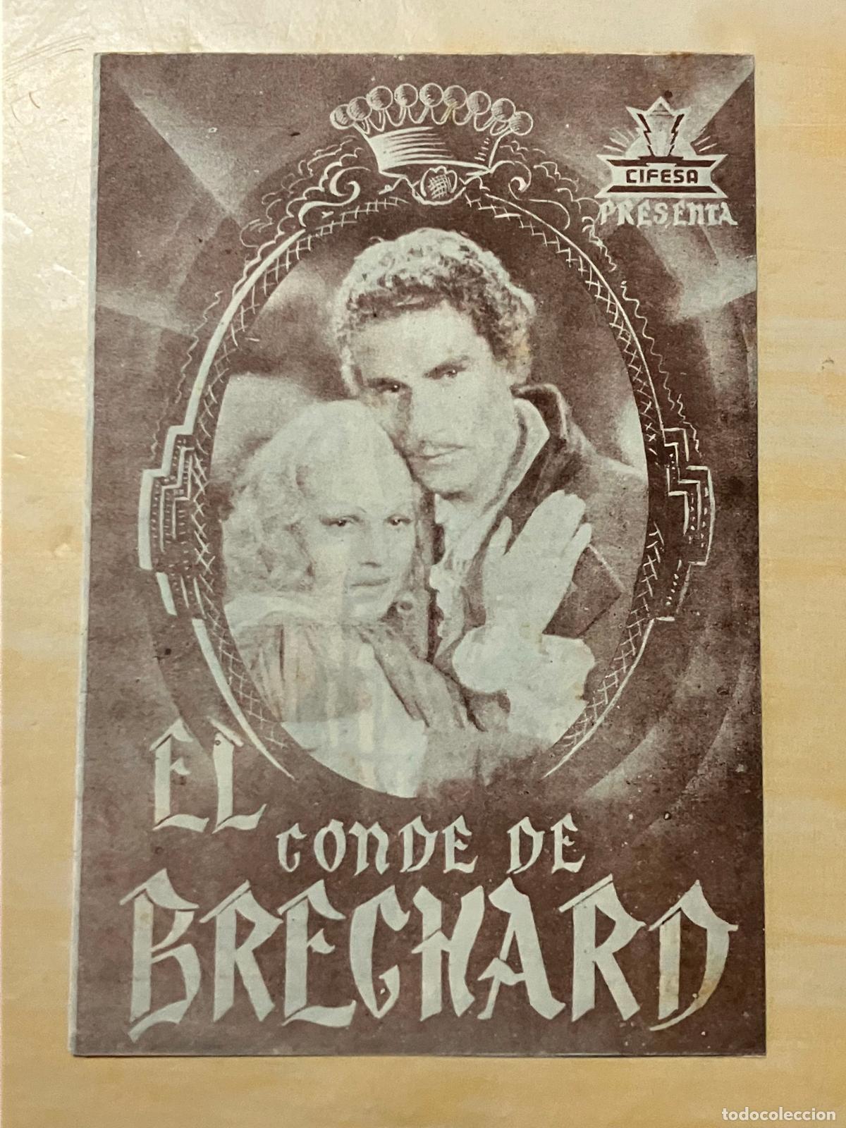 Cine: El Conde de Brechard - Programa de cine doble - C/P 1941 - Foto 1
