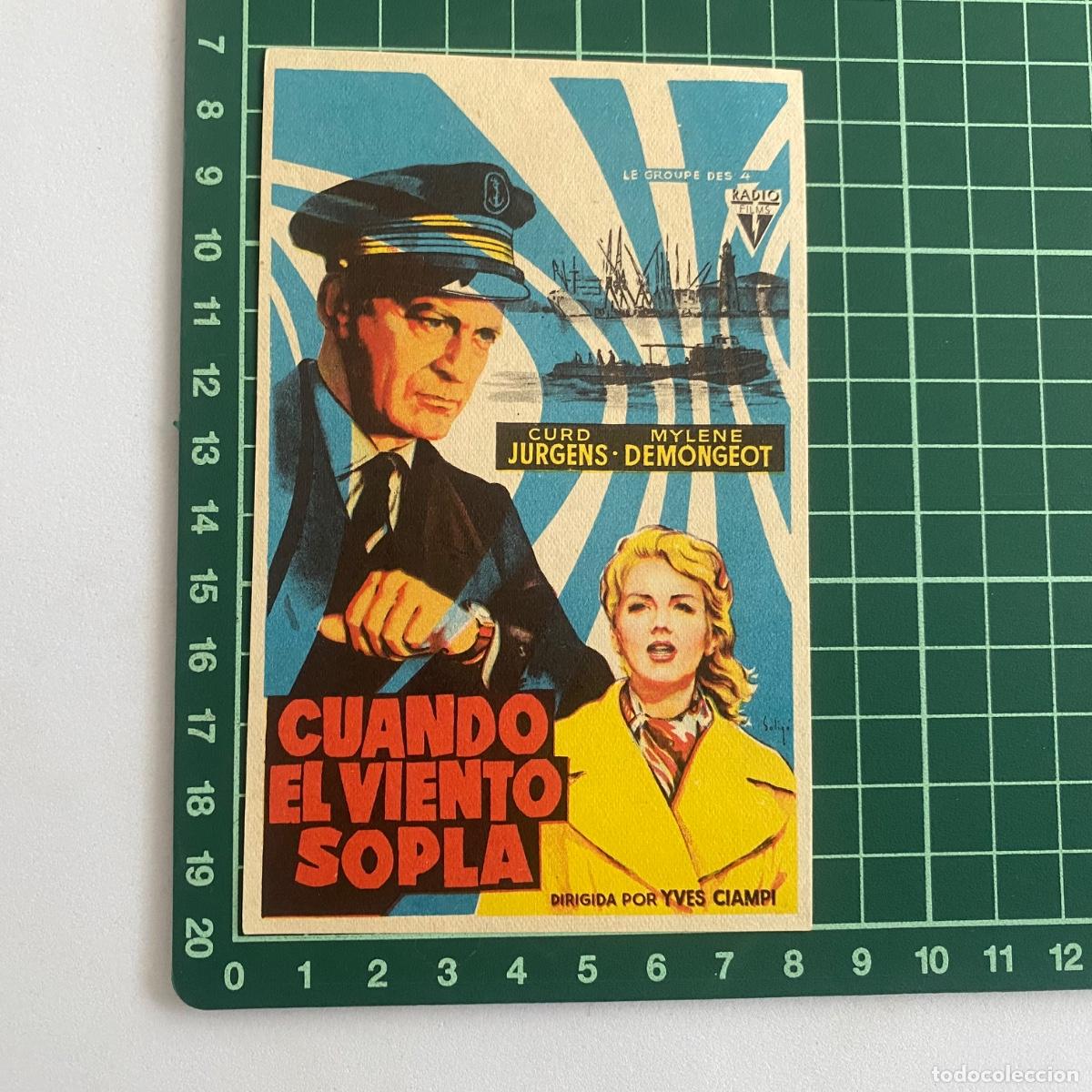 Cine: Programa de cine folleto de mano pelicula. Cuando el viento sopla - Foto 1