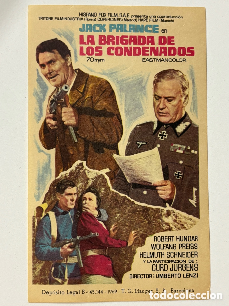 Cine: Programa la Brigada de los condenados jack palance A15 - Foto 1