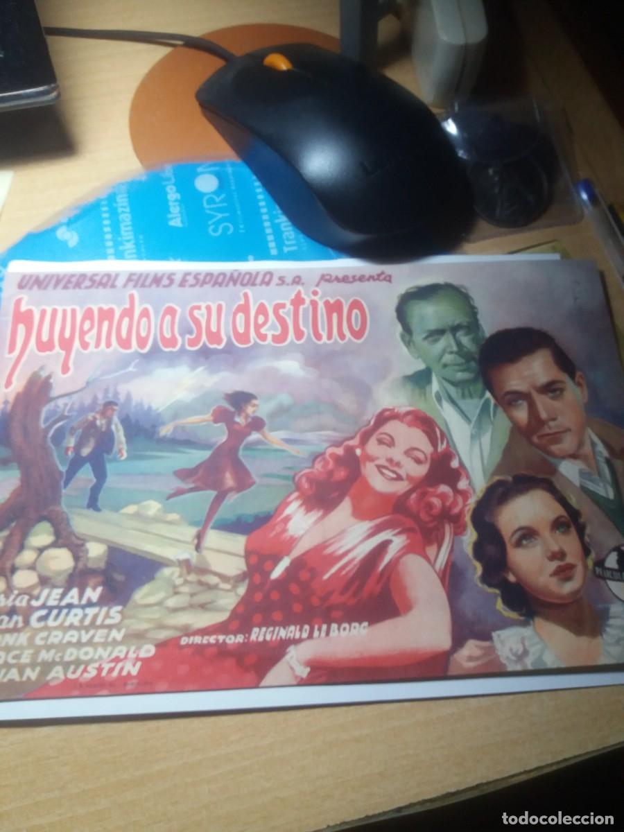 Cine: Cine Programa HUYENDO A SU DESTINO A&ntilde;o 1946 - Foto 1