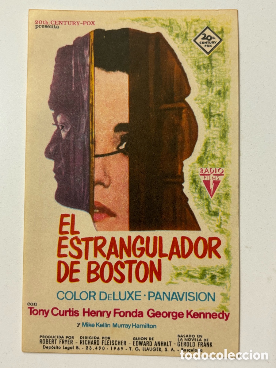 Cine: Programa el estrangulador de Boston Tony Curtis A15 - Foto 1