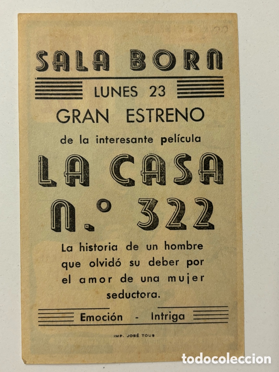 Cine: Programa la casa N&ordm; 322 fred MacMurray con publicidad sala born A15 - Foto 2