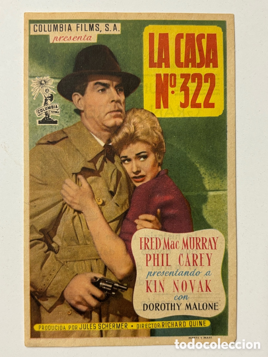 Cine: Programa la casa N&ordm; 322 fred MacMurray con publicidad sala born A15 - Foto 1