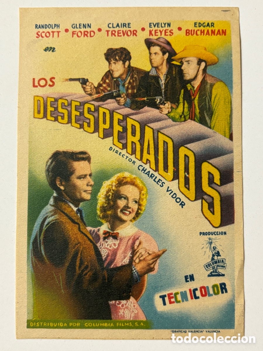 Cine: Programa desesperados Randolph scott A15 - Foto 1