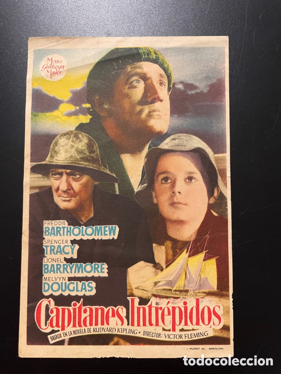 Cine: Programa de mano. Capitanes intr&eacute;pidos. - Foto 1