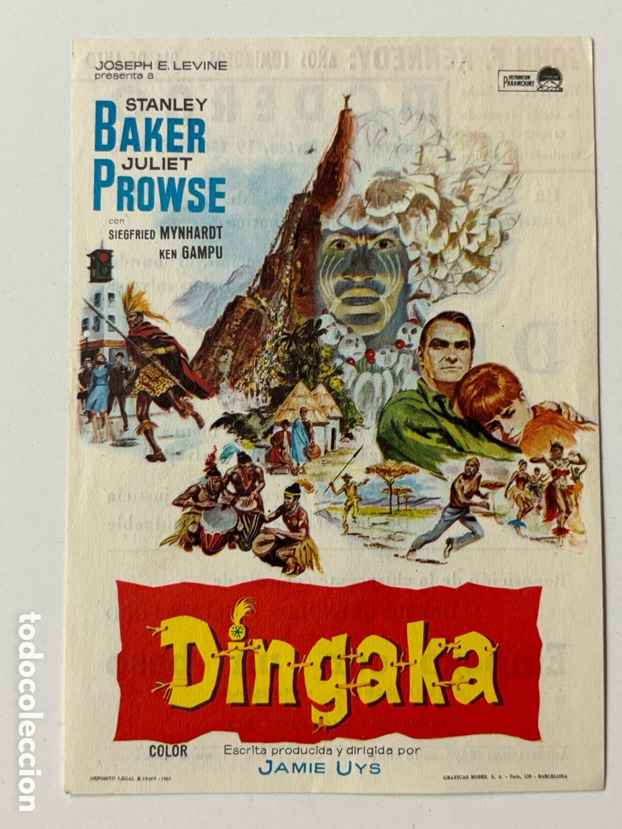 Cine: Programa Dingaka Stanley baker con publicidad cine moderno A15 - Foto 1