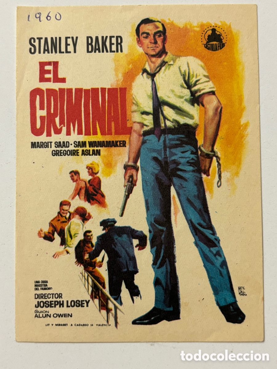 Cine: Programa el criminal Stanley baker A15 - Foto 1