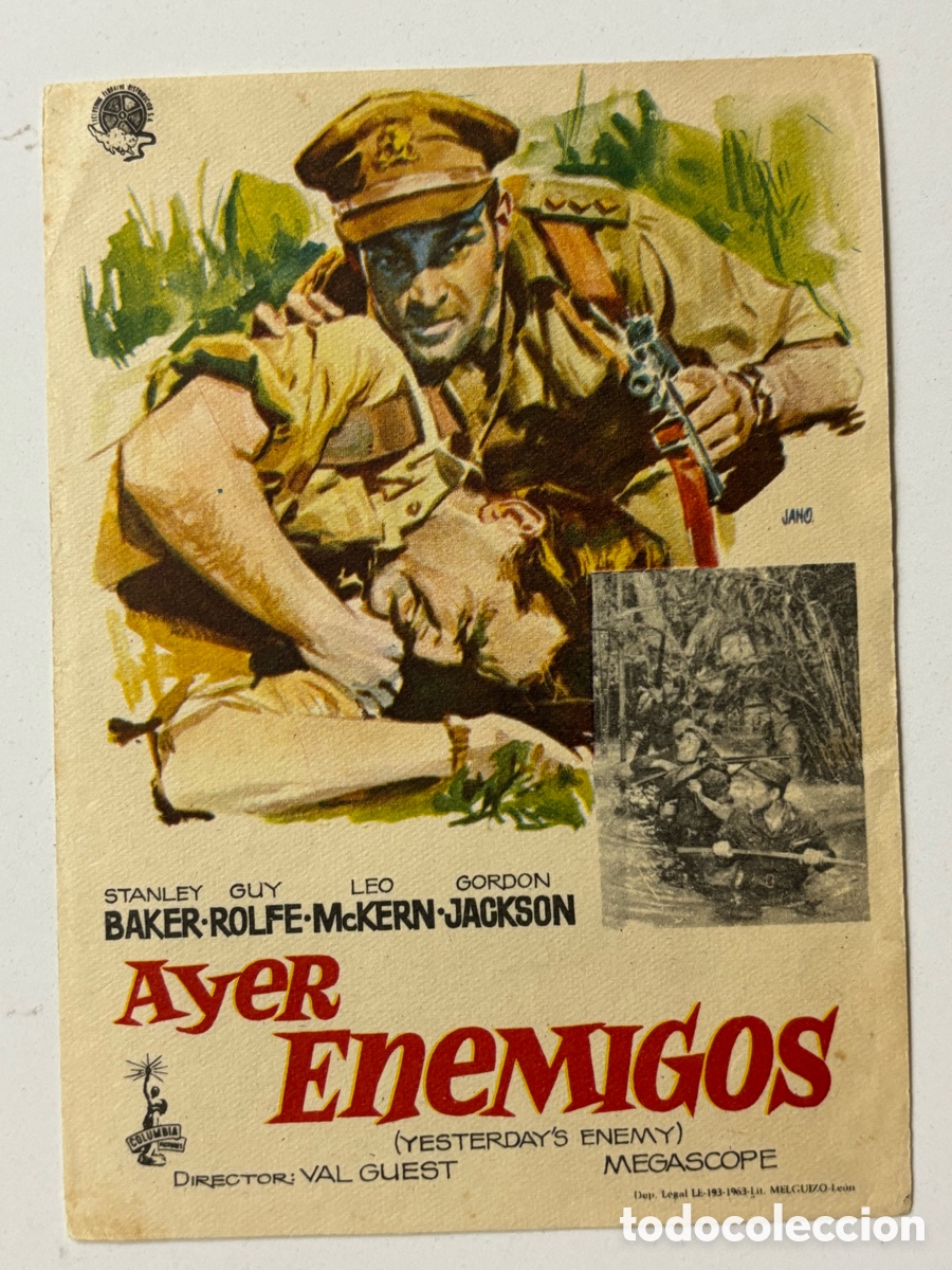 Cine: Programa ayer enemigos Stanley baker A15G - Foto 1
