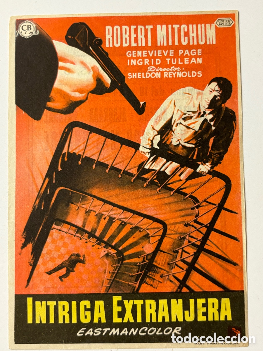 Cine: Programa intriga extranjera Robert Mitchun con publicidad cines de sans A15G - Foto 1