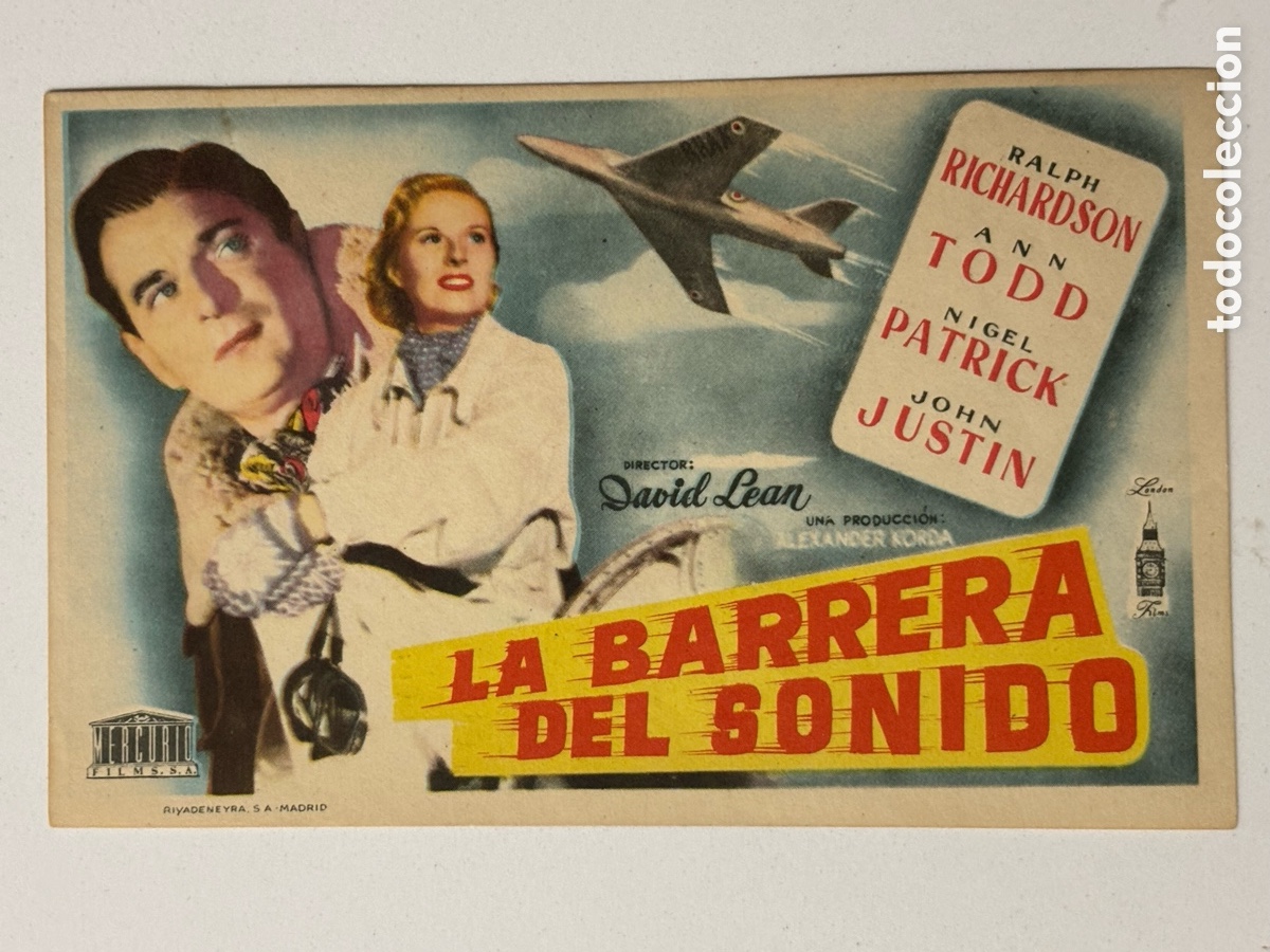 Cine: Programa la barrera del sonido Ralph richardson A15 - Foto 1