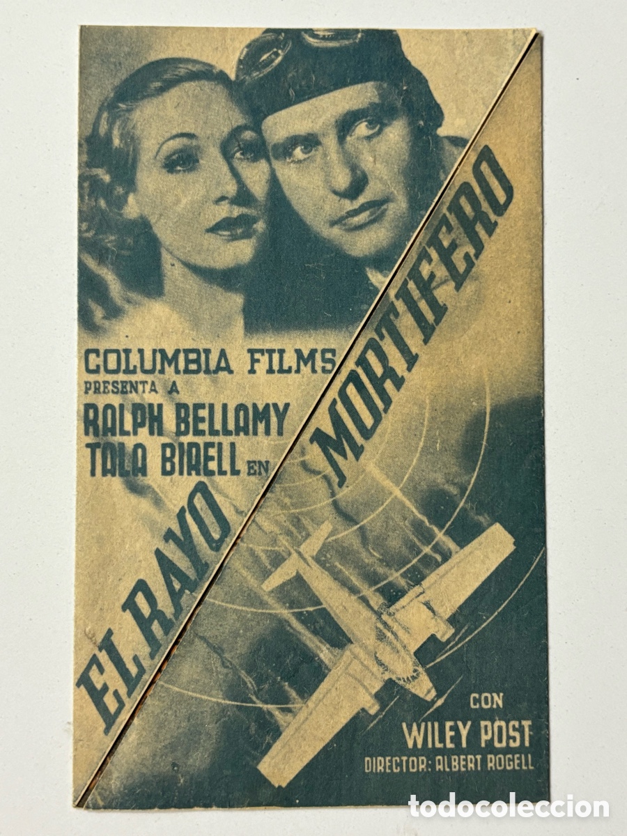 Cine: Programa el rayo mort&iacute;fero Ralph Bellamy A15 - Foto 1