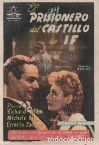 Cine: PROGRAMA DE CINE: EL PRISIONERO DEL CASTILLO DE IF PC-10416 - Foto 1
