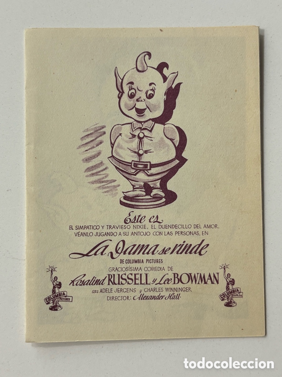 Cine: Programa desplegable la dama se rinde Rosalind Russell A15 - Foto 1