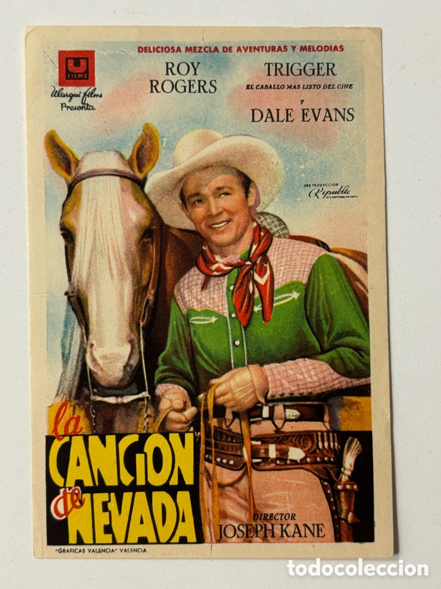 Cine: Programa la canci&oacute;n de nevada Roy Rogers A15 - Foto 1