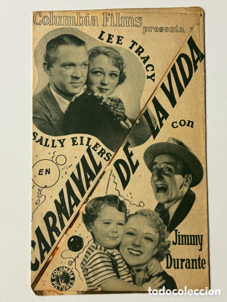 Cine: Programa carnaval de la vida jimmy Durante A15 - Foto 1