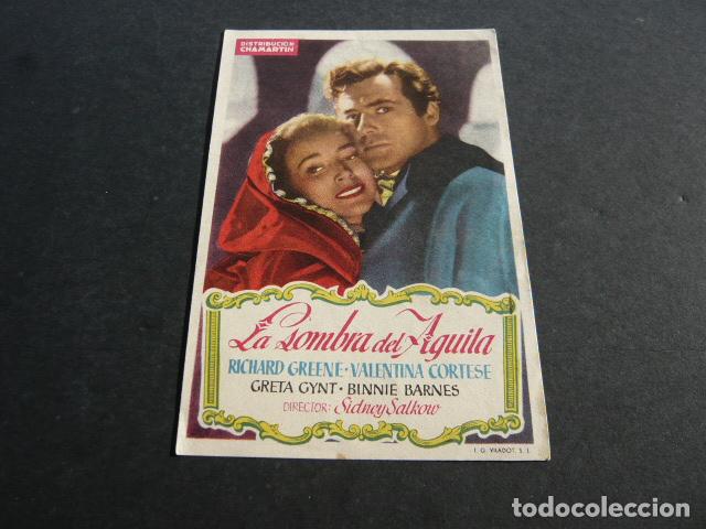 Cine: LA SOMBRA DEL AGUILA PROGRAMA DE MANO SIN PUBLICIDAD - Foto 1