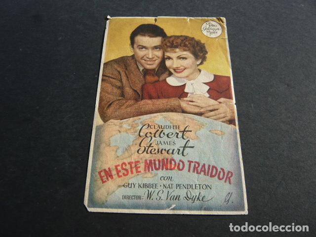 Cine: EN ESTE MUNDO TRAIDOR PROGRAMA DE MANO SIN PUBLICIDAD - Foto 1