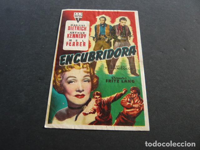 Cine: ENCUBRIDORA PROGRAMA DE MANO SIN PUBLICIDAD - Foto 1