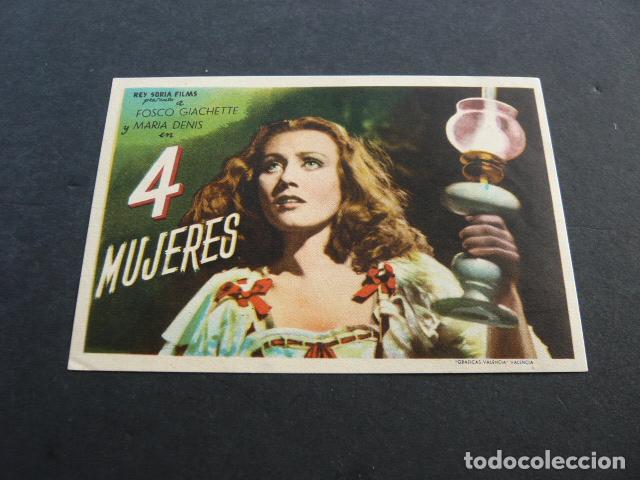 Cine: 4 MUJERES PROGRAMA DE MANO SIN PUBLICIDAD - Foto 1